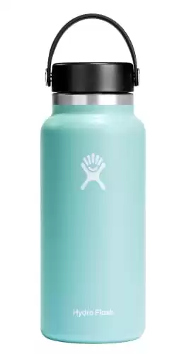 Hydro Flask 32 oz Wide Mouth with Flex Cap Stainless Steel Reusable Water Bottle