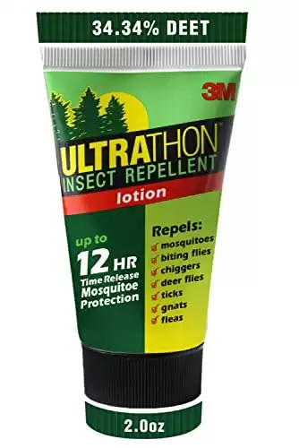 3M Ultrathon Insect Repellent Lotion, Splash and Sweat Resistant, 2 Oz