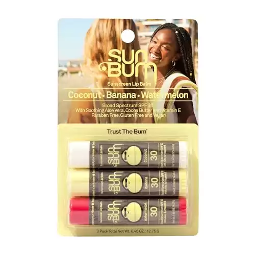 Sun Bum SPF 30 Sunscreen Lip Balm Vegan and Cruelty Free