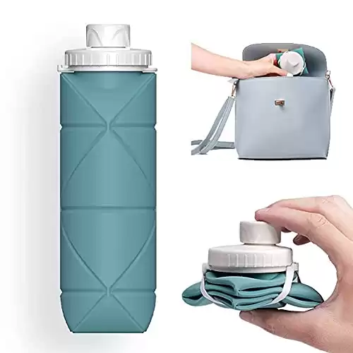 Collapsible Water Bottles BPA Free Silicone 20oz