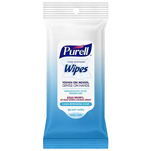 Purell Hand Sanitizing Travel Wipes Clean Refreshing Scent (Pack of 3)
