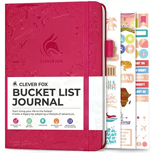 Clever Fox Bucket List Journal for Memories & Adventures