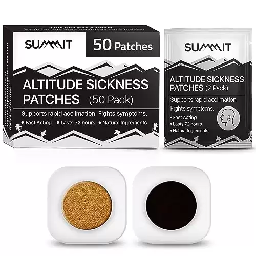 Summit Altitude Sickness Prevention Patches Pack of 50
