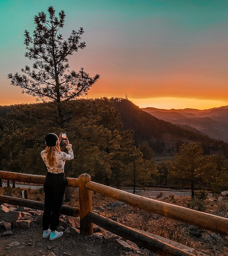 Catching a Perfect Sunset at Lookout Mountain in Golden, Colorado